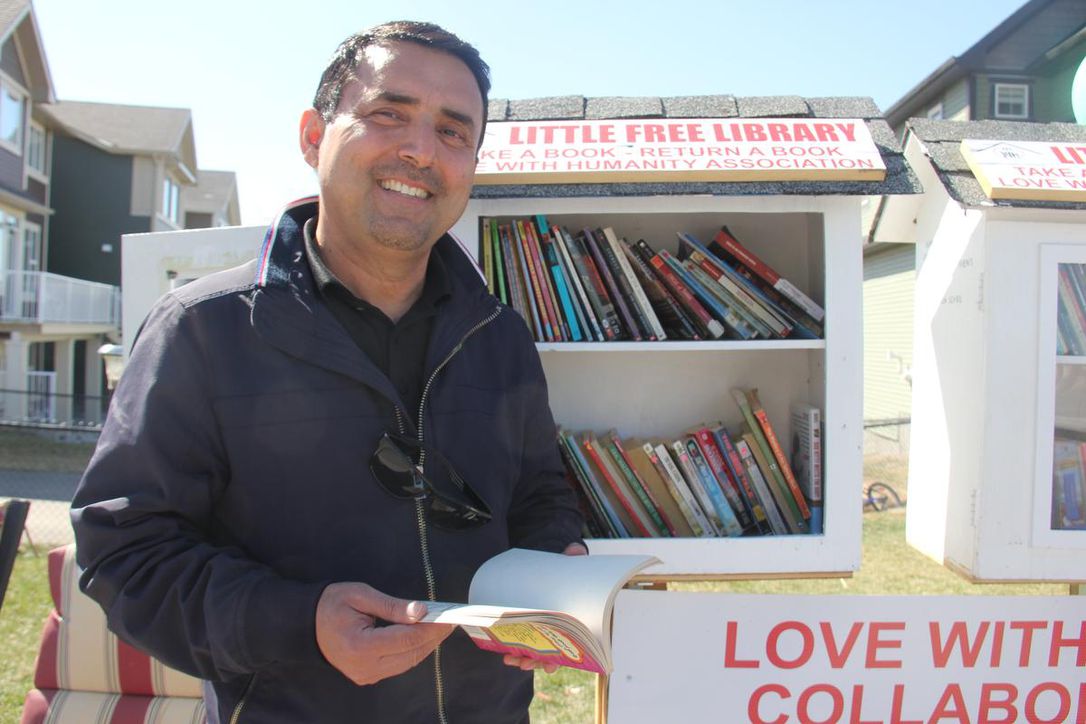 Why this Calgary man made his front lawn into a community library