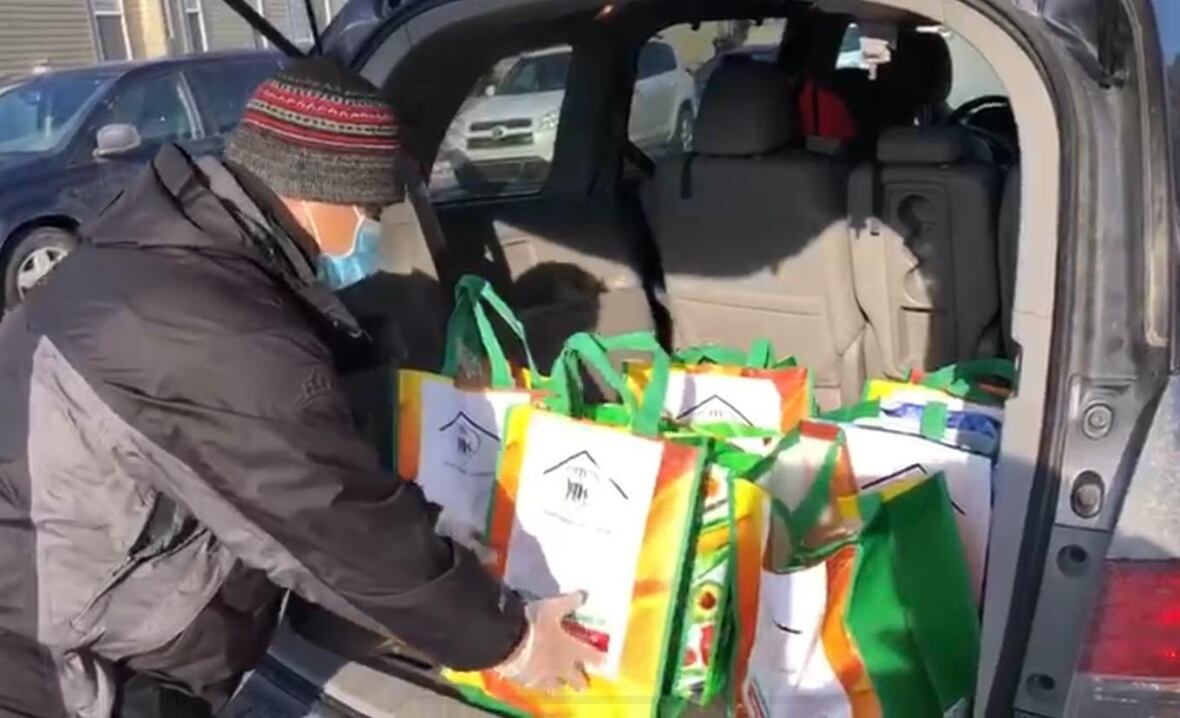 Calgary man provides doorstep delivery of care hampers